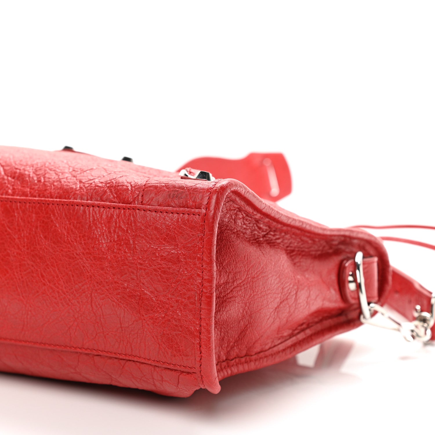Balenciaga Agneau Classic Silver Hardware S City Rouge Groseille 10 of 11
