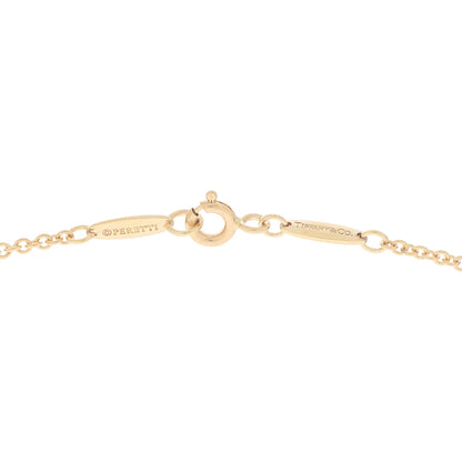 Tiffany 18K Yellow Gold Cultured Pearl Elsa Peretti Mesh Fringe Pendant Necklace 4 of 5