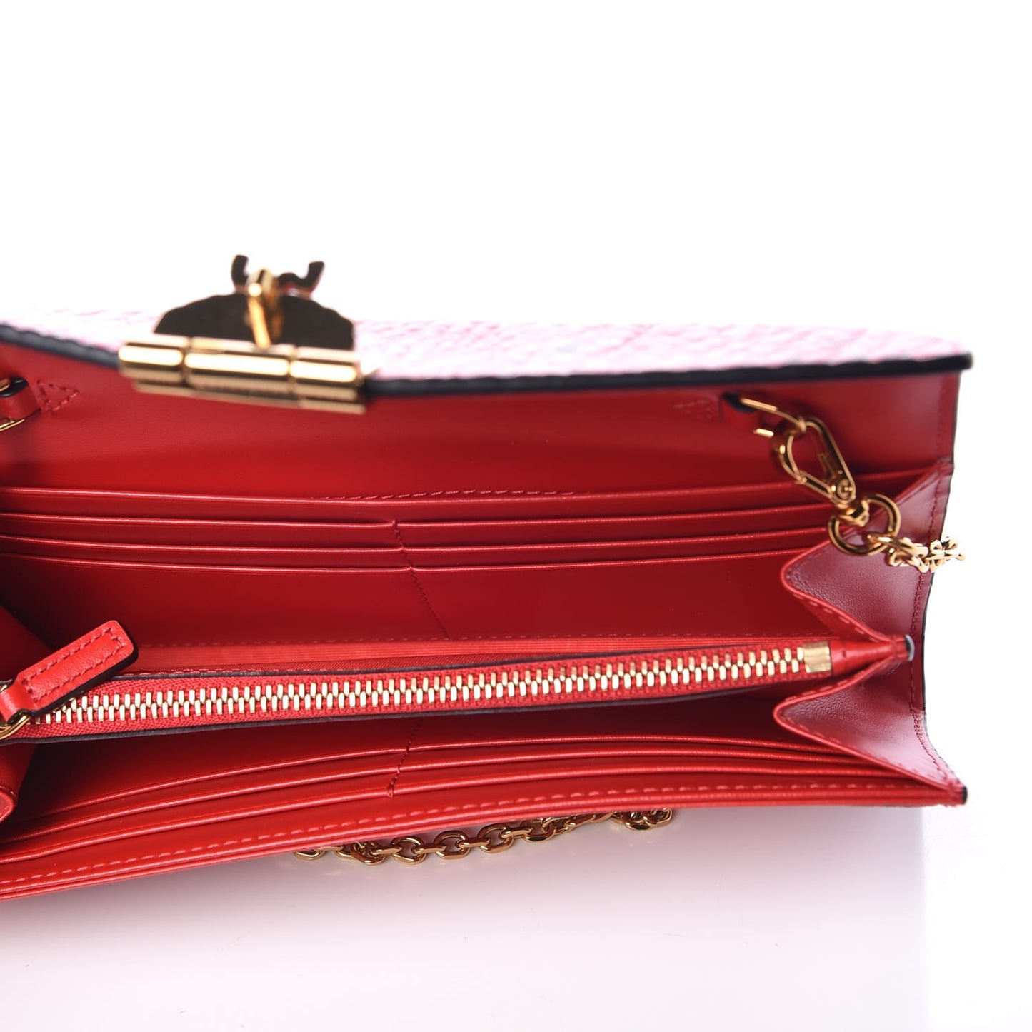 Visetos Large Patricia Chain Wallet Red