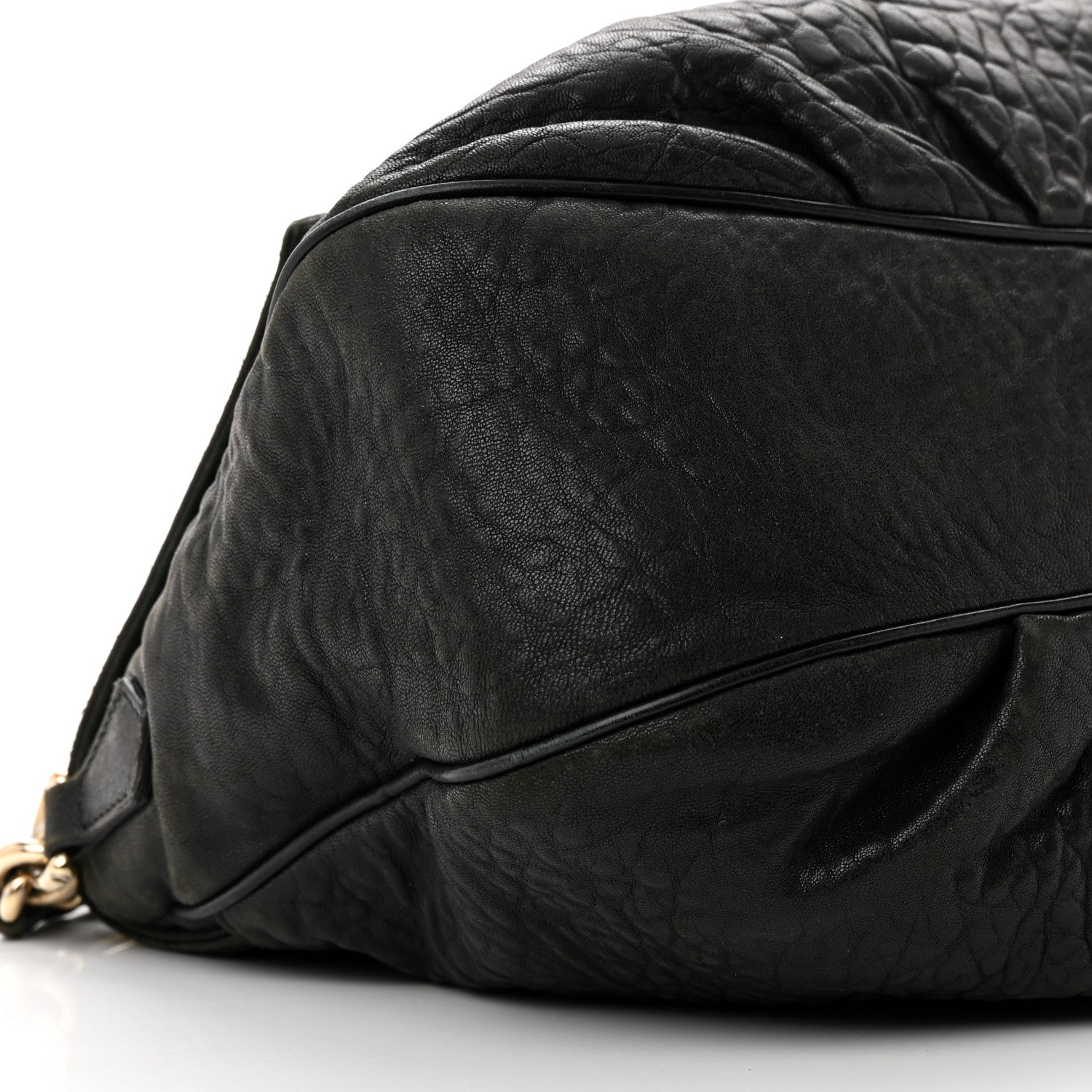 Fendi Crinkled Lambskin Mia Shoulder Flap Black 10 of 17