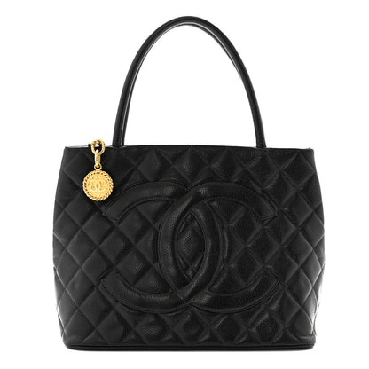 Chanel Caviar Quilted Medallion Tote Black 1 of 13
