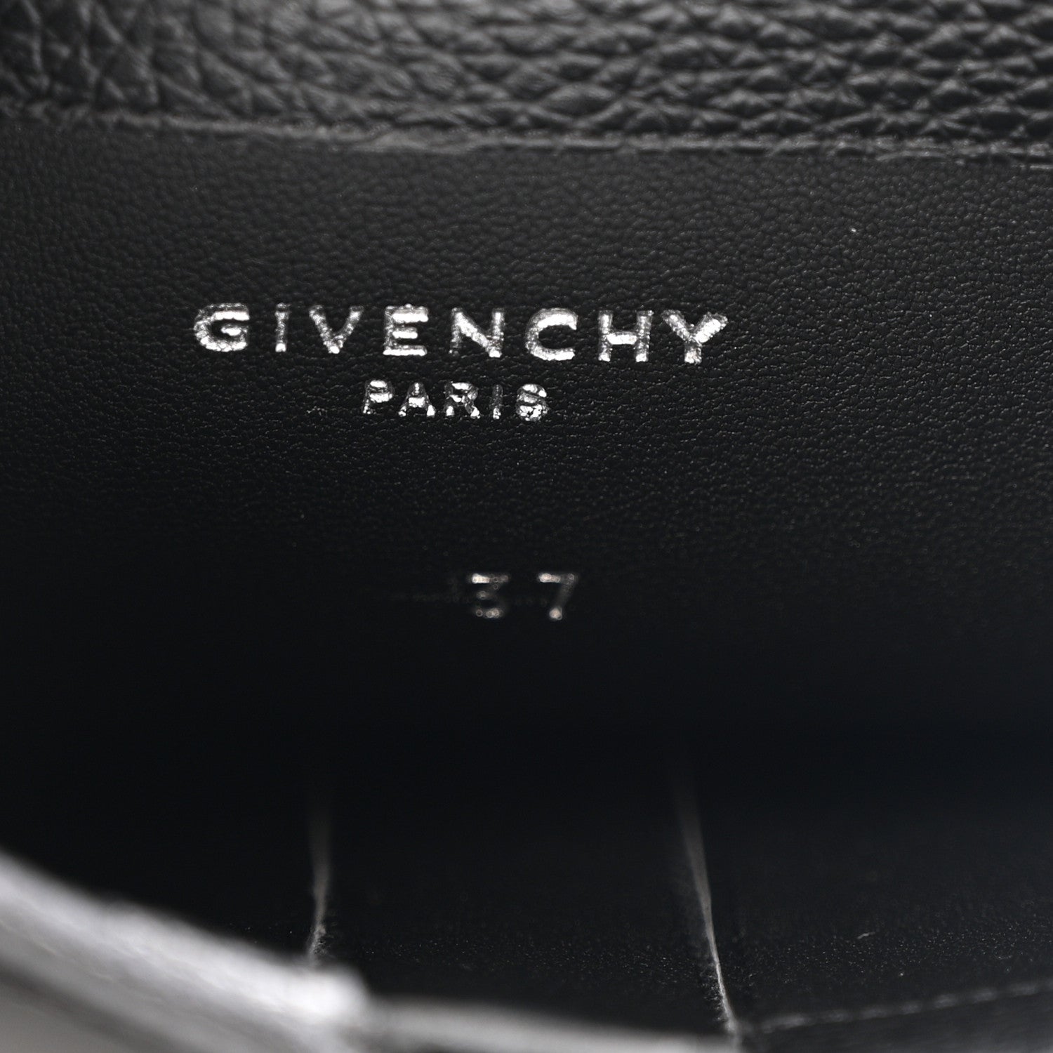 Givenchy Grained Calfskin Shark Lock Biker Ankle Boots 37 Black 9 of 13