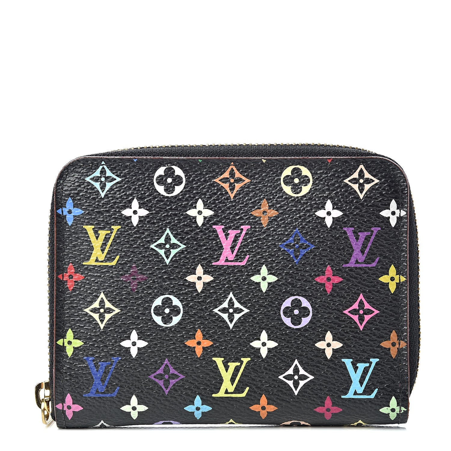 Louis Vuitton Monogram Multicolor Zippy Coin Purse Black Grenade 1 of 8
