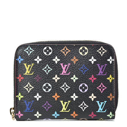 Louis Vuitton Monogram Multicolor Zippy Coin Purse Black Grenade 1 of 8