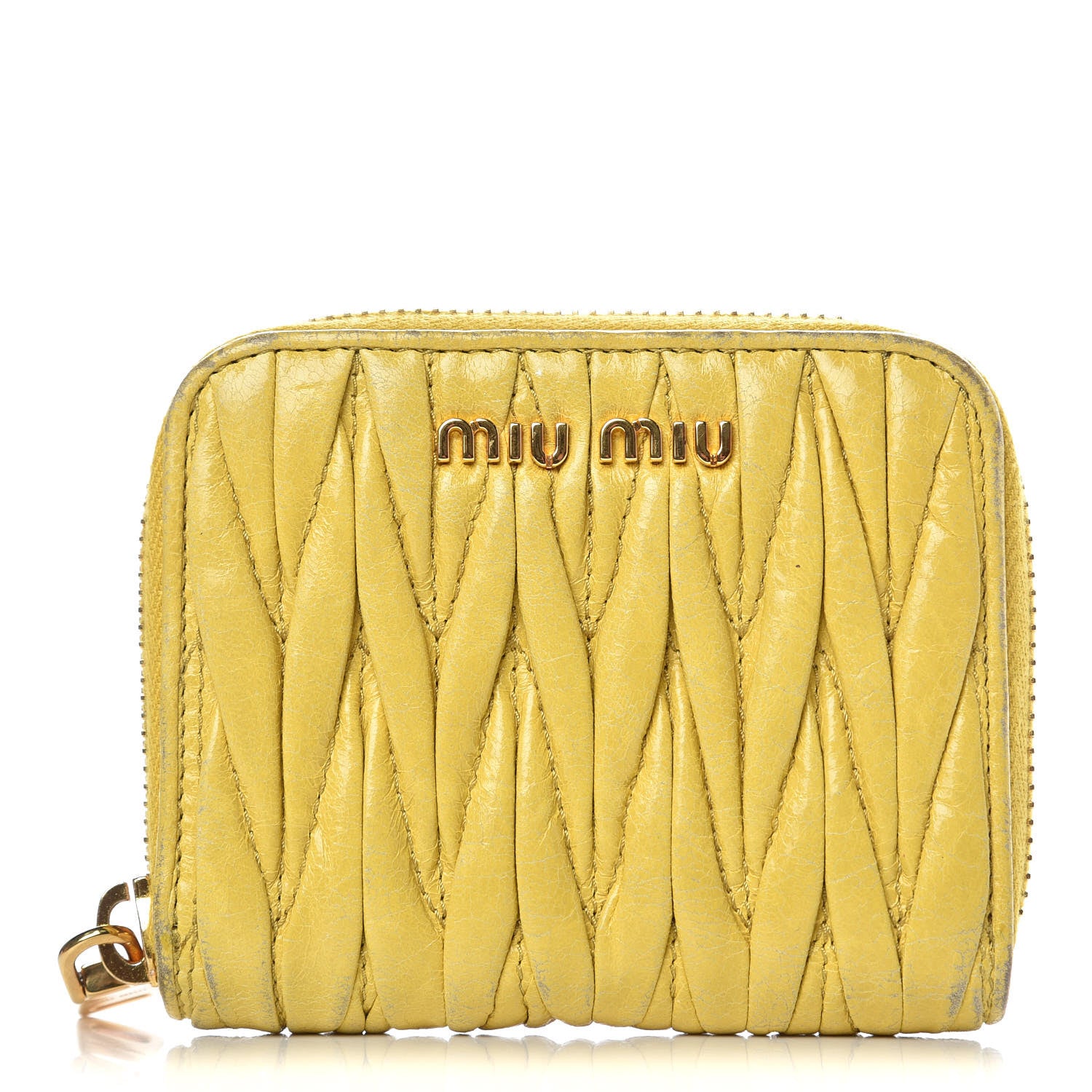 Miu Miu Nappa Matelasse Lux Coin Purse Ananas 1 of 10