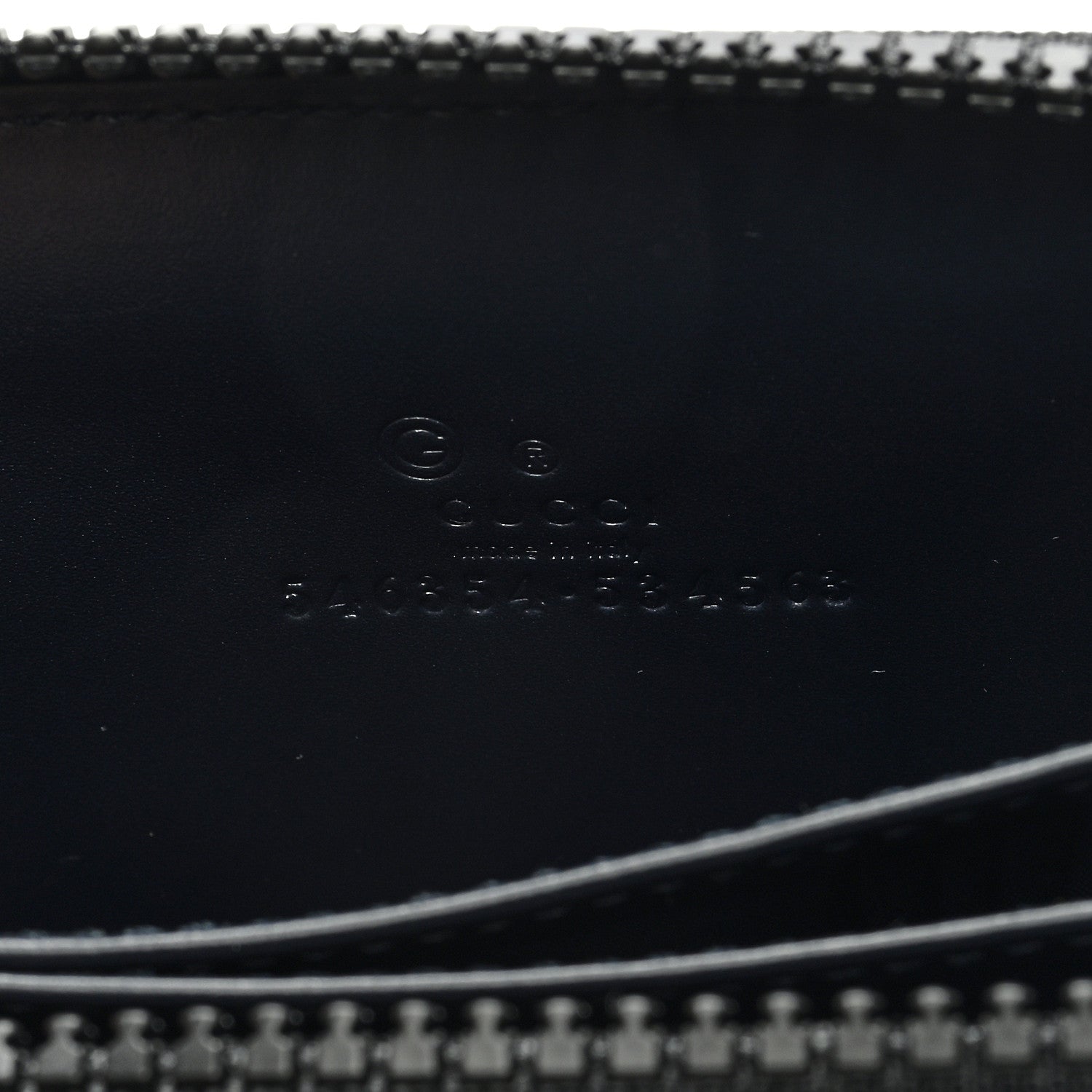 Gucci GG Supreme Monogram Blooms Zip Around Card Case Wallet Beige Blue Navy 6 of 6