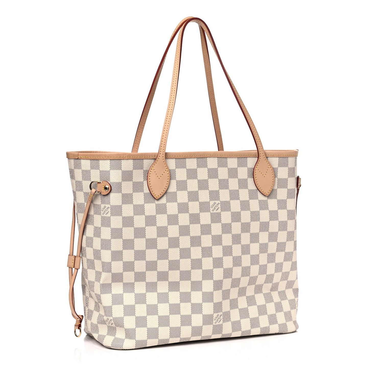 Damier Azur Neo Neverfull MM Rose Ballerine