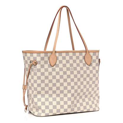 Louis Vuitton Damier Azur Neo Neverfull MM Rose Ballerine 2 of 4