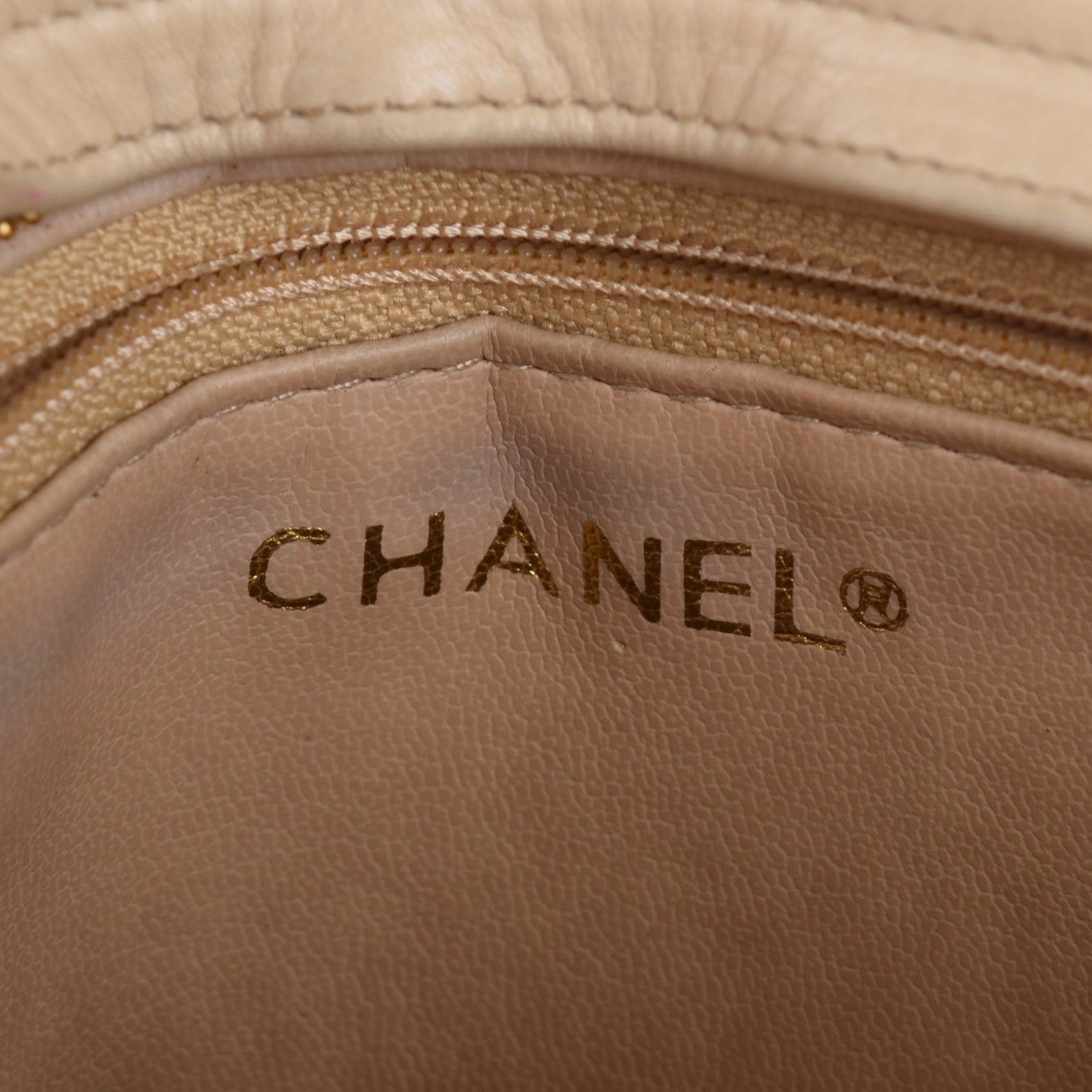 Chanel Lambskin Quilted Tote Beige 6 of 12