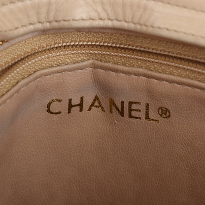 Chanel Lambskin Quilted Tote Beige 6 of 12
