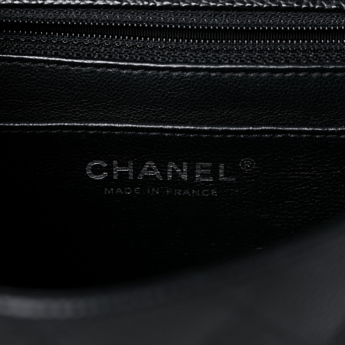 Caviar Quilted Mini Square Flap Black