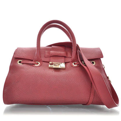 Jimmy Choo Leather Medium Rosalie Red 1 of 9