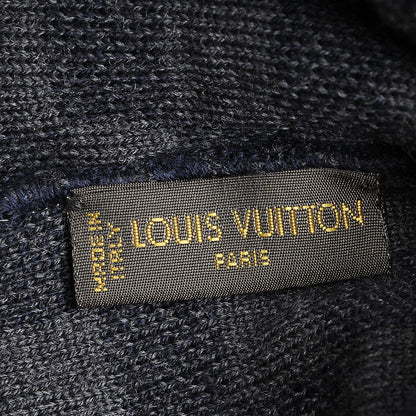 Louis Vuitton Wool Bonnet Petit Damier Beanie Hat Navy 5 of 6