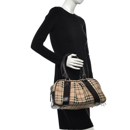 Burberry Haymarket Check Satchel Chocolate 2 of 15