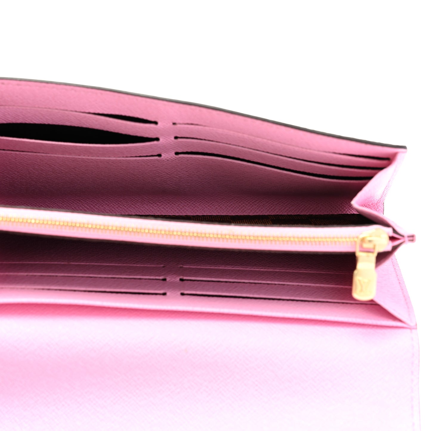 Damier Ebene 2022 Christmas Animation Paris Sarah Wallet Pink