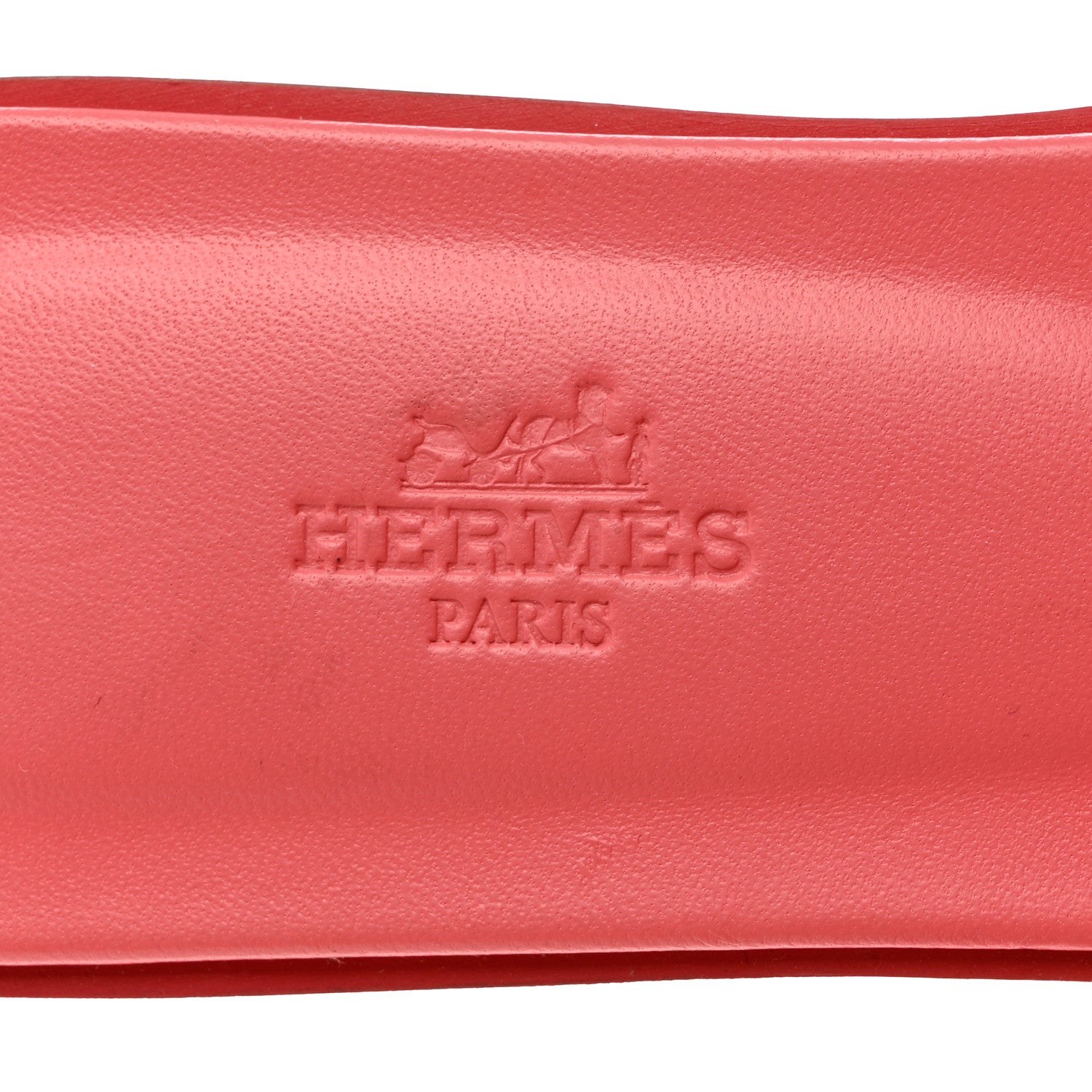 Hermes Calfskin Oran Sandals 38 Rouge Bali 7 of 9