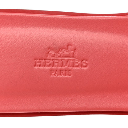 Hermes Calfskin Oran Sandals 38 Rouge Bali 7 of 9