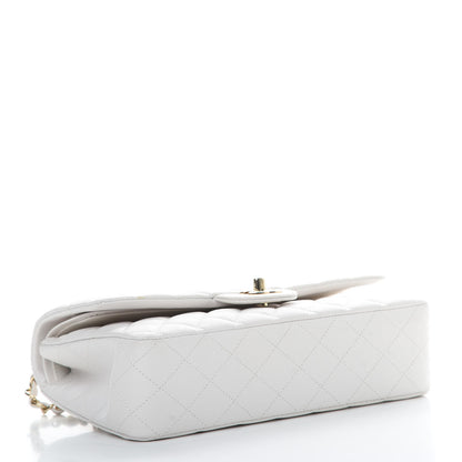 Chanel Caviar Quilted Medium Double Flap White 4 of 14