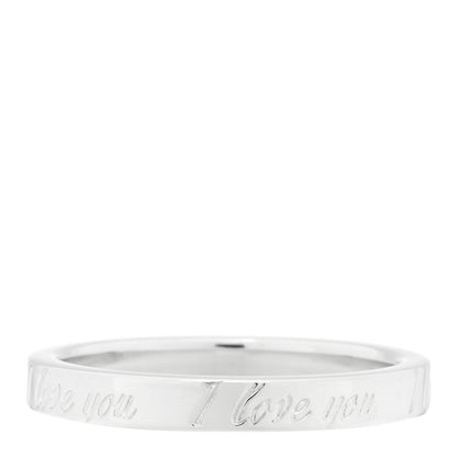 Tiffany Sterling Silver I Love You Band Ring 51 5.75 3 of 4