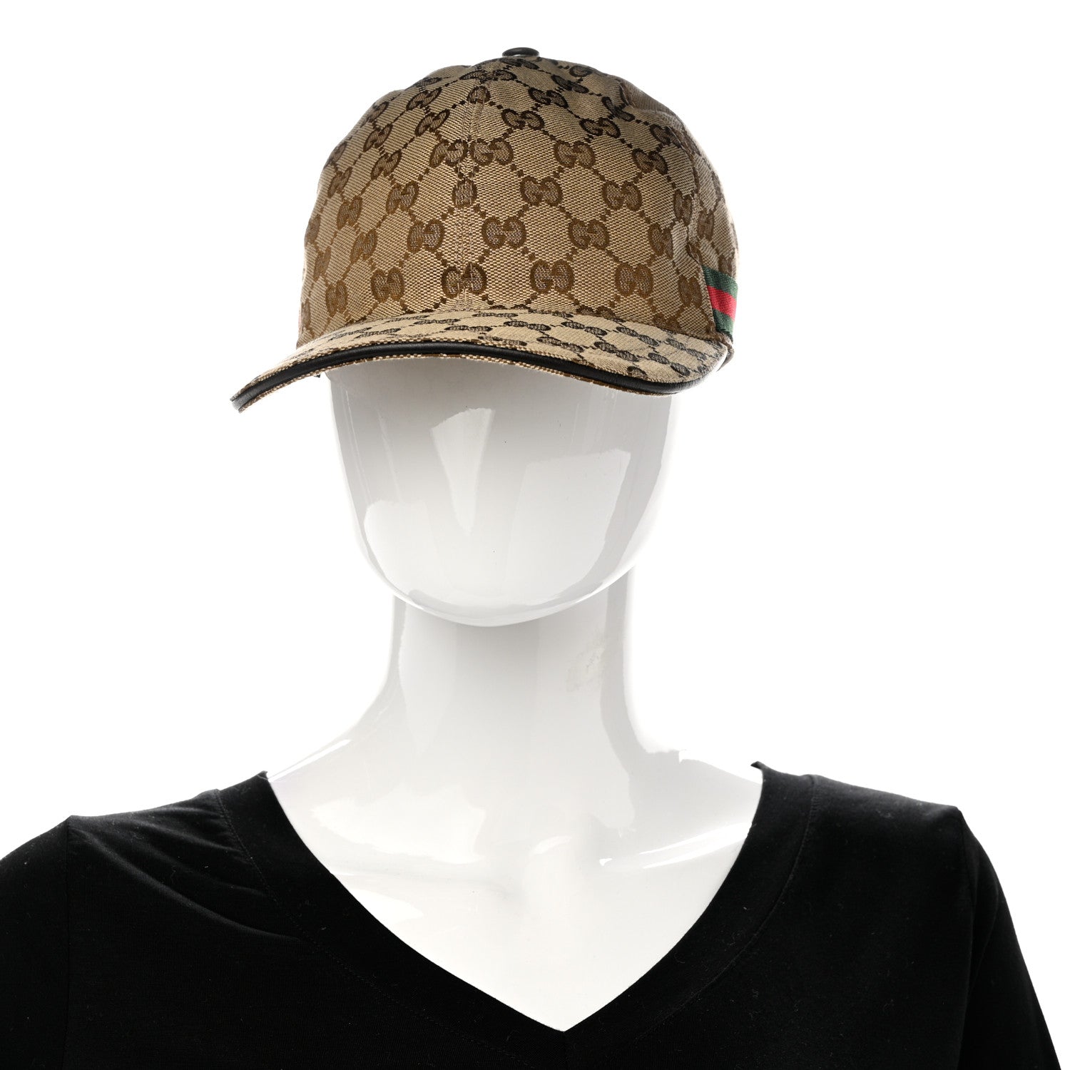 Gucci Monogram Web Baseball Hat XL Beige Cocoa 2 of 11