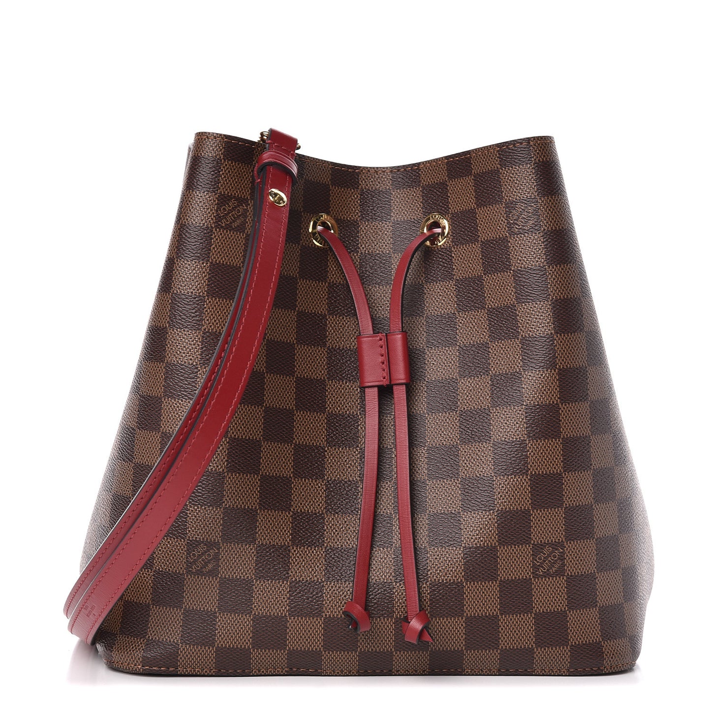 Damier Ebene Neonoe MM Cherry Berry