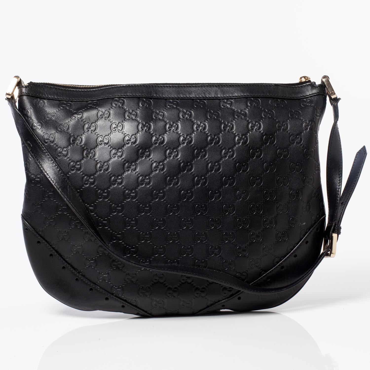Gucci Guccissima Punch Shoulder Bag Black 4 of 9