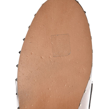 Valentino Garavani Metallic Lambskin Soul Rockstud Flat Mules 39 Silver 14 of 15