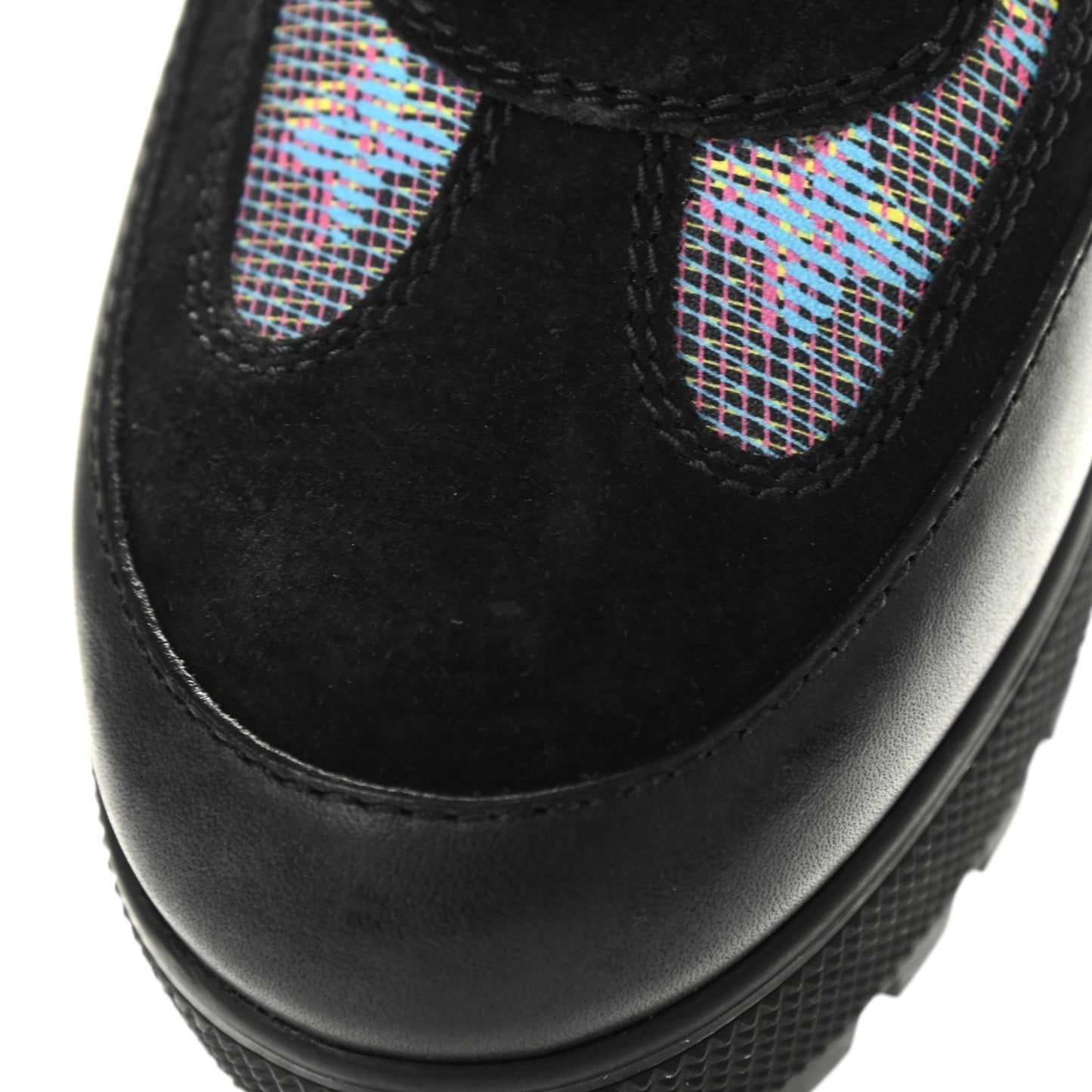 Monogram LV Pop Suede Calfskin Laureate Platform Desert Boots 38.5 Blue