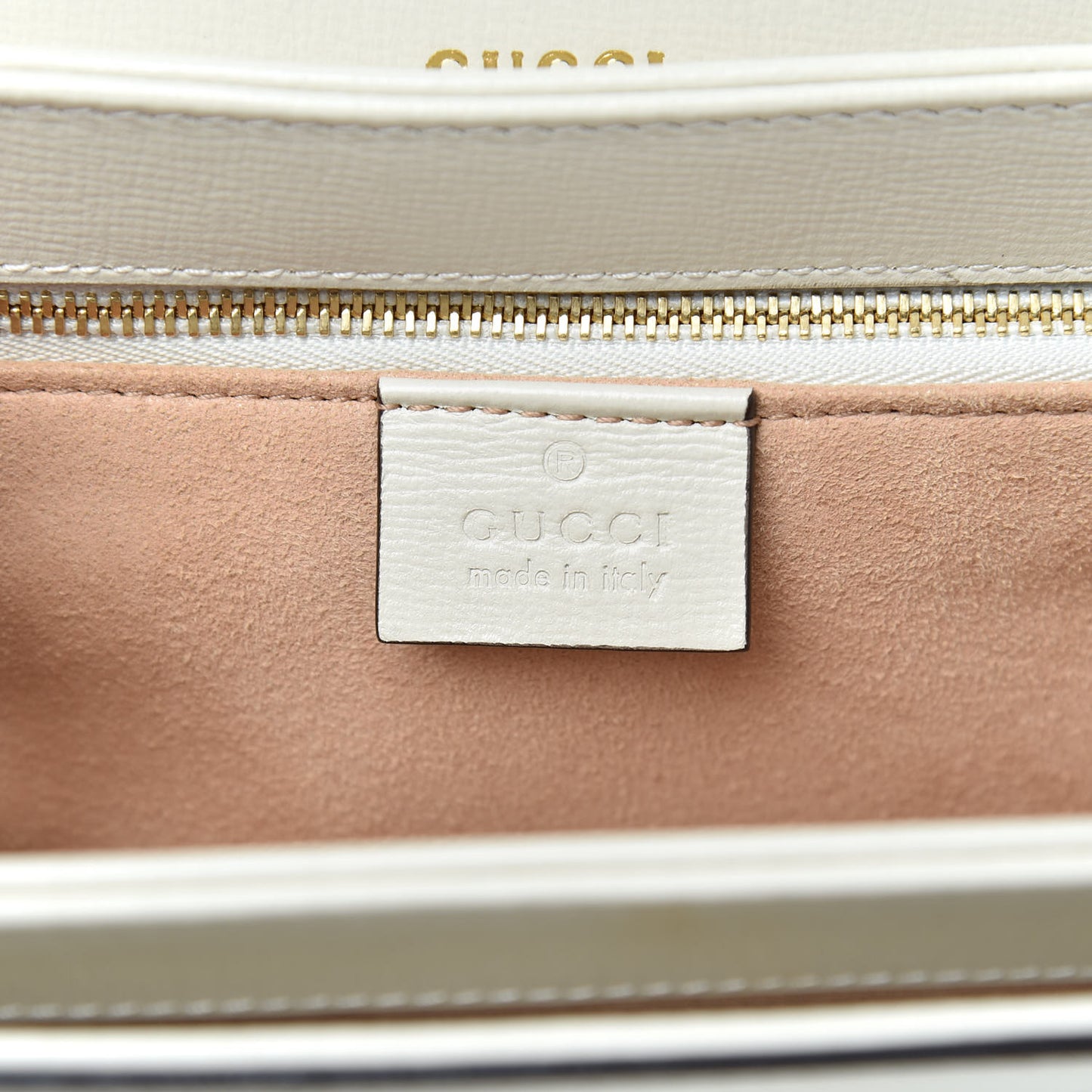 GG Supreme Monogram Horsebit 1955 Shoulder Bag Beige Mystic White