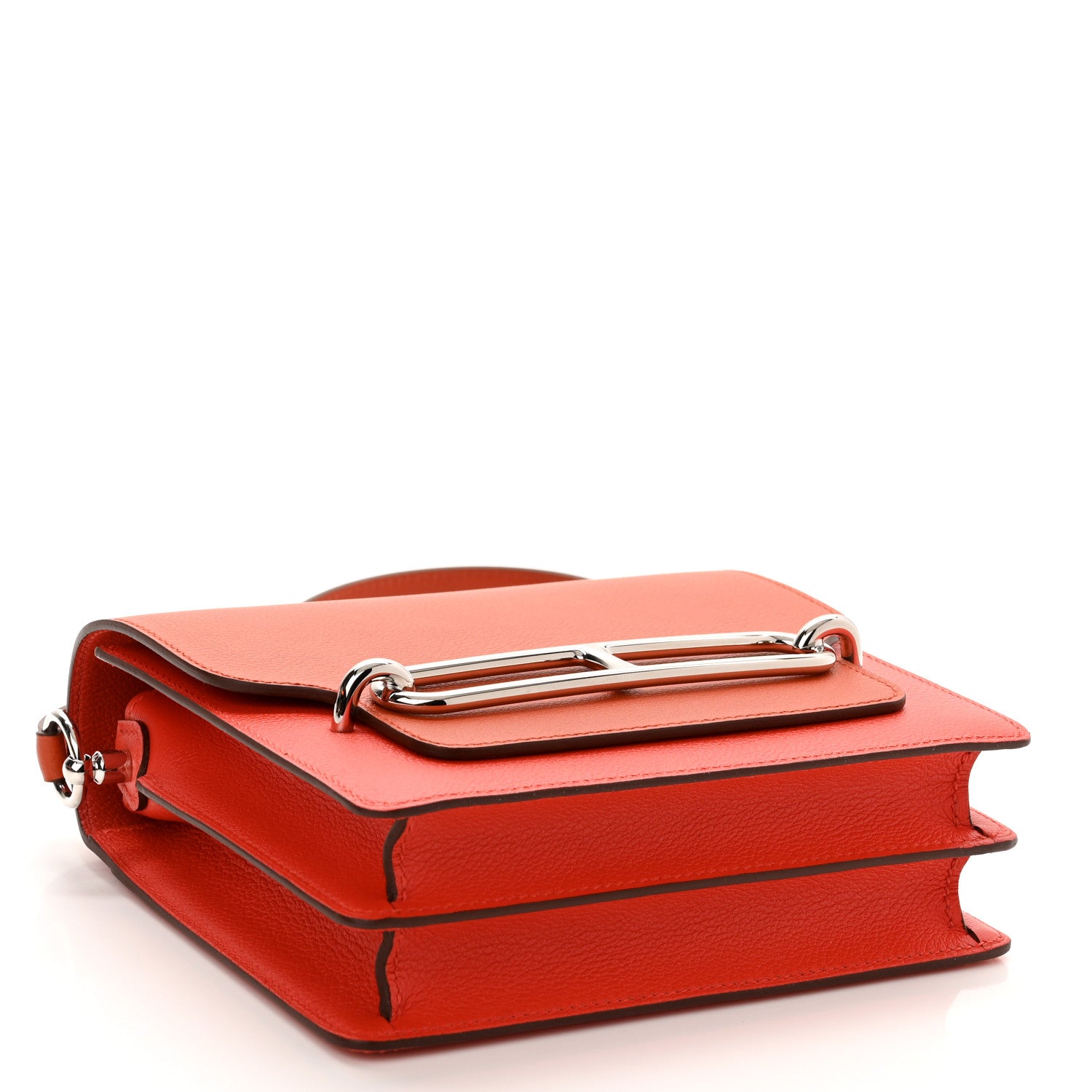 Hermes Evercolor Mini Sac Roulis Capucine Terre Battue 4 of 11