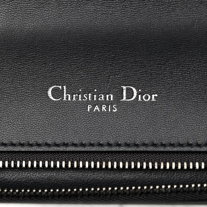 Christian Dior Metallic Patent Micro-Cannage Medium Diorama Flap Bag Silver 6 of 9