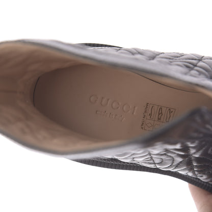 Gucci Calfskin Nappa Rhombus Quilted Trip Ankle Boots 36.5 Black 8 of 12