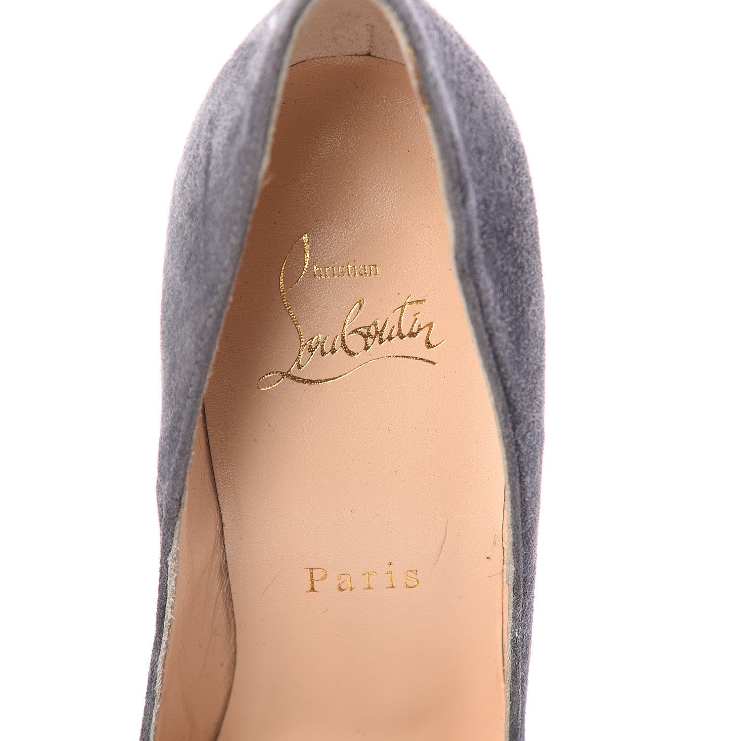 Christian Louboutin Veau Velours So Kate 120 Pumps 37.5 Storm 6 of 7