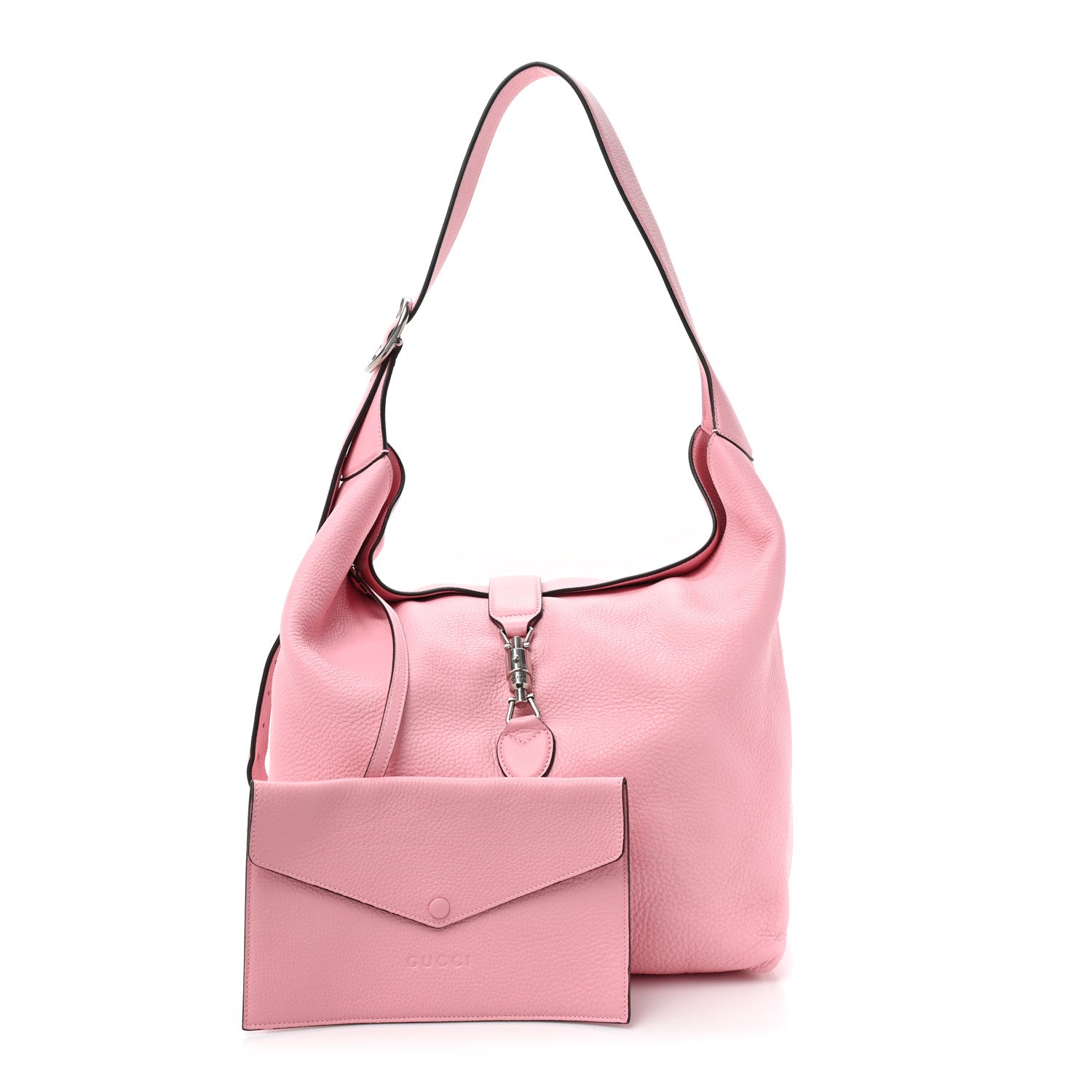 Gucci Amour Grane Calfskin Medium Jackie 1961 Crossbody Bag Sugar Pink 3 of 11