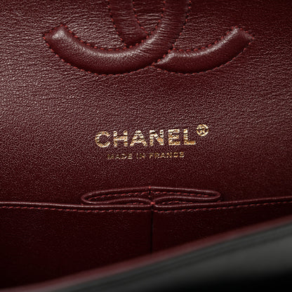 Chanel Lambskin Quilted Medium Double Flap Black 7 of 12