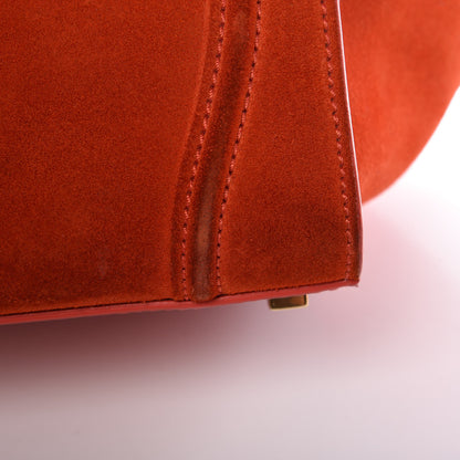 Celine Nubuck Medium Phantom Luggage Bright Orange 19 of 27