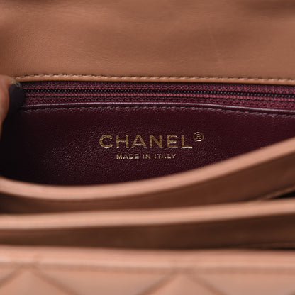 Chanel Lambskin Quilted Small Trendy CC Flap Dual Handle Bag Camel 6 of 20