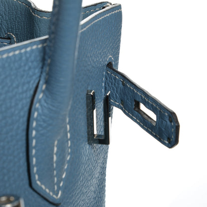 Hermes Togo Birkin 30 Blue Jean 17 of 27