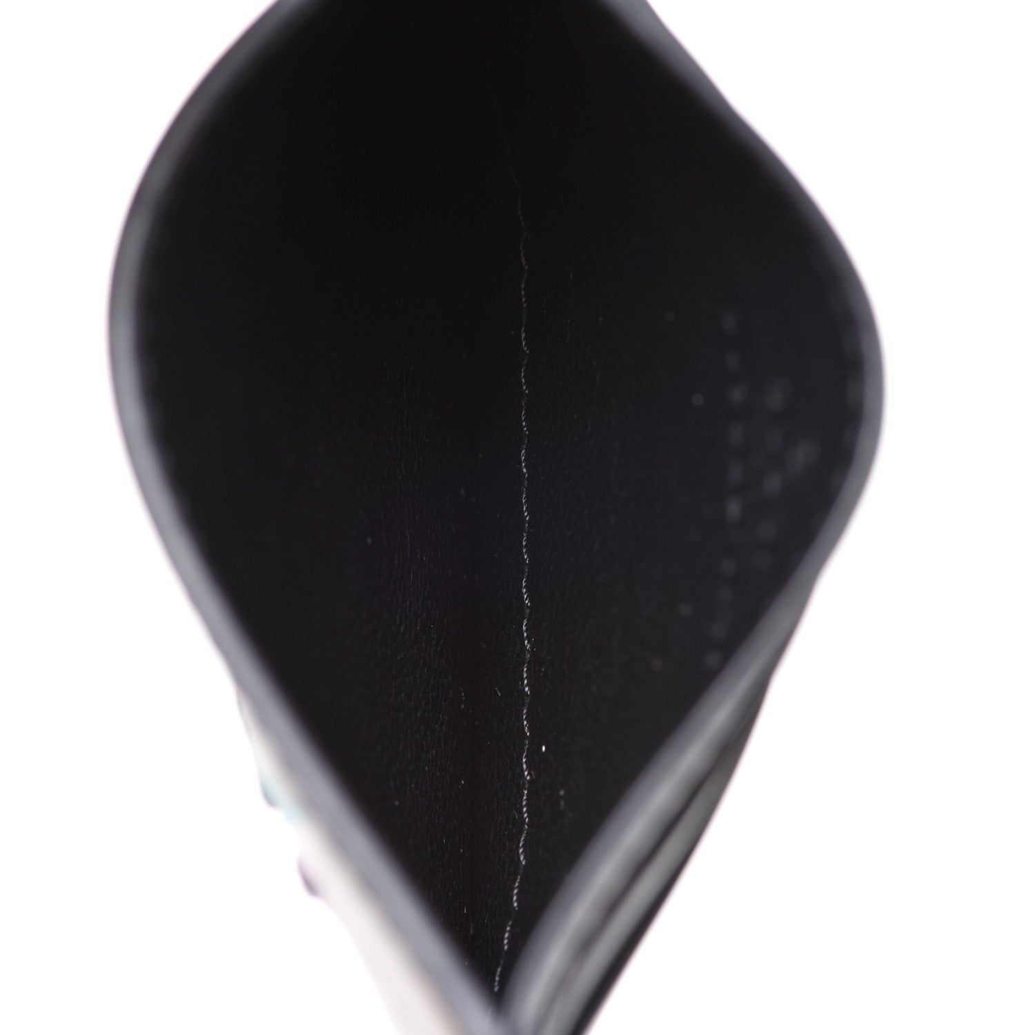 Gucci Calfskin Blade Embroidered Card Case Black 5 of 7