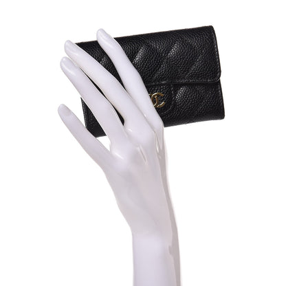 Chanel Caviar Quilted Flap Card Holder Black 2 of 9
