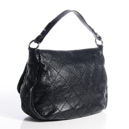 Chanel Glazed Calfskin On The Road XL Flap Black 3 of 7