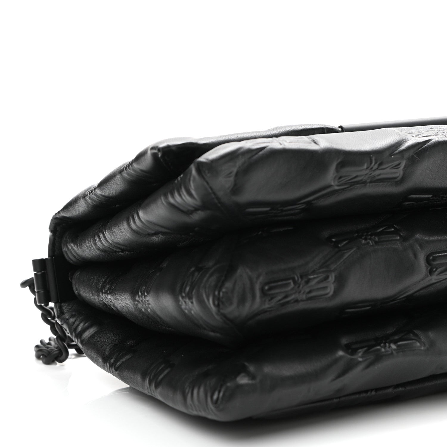 Balenciaga Nappa BB Monogram Embossed Medium Triplet Bag Black 9 of 10