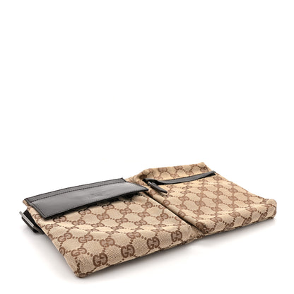 Gucci GG Monogram Double Pocket Belt Bag Dark Brown 4 of 12