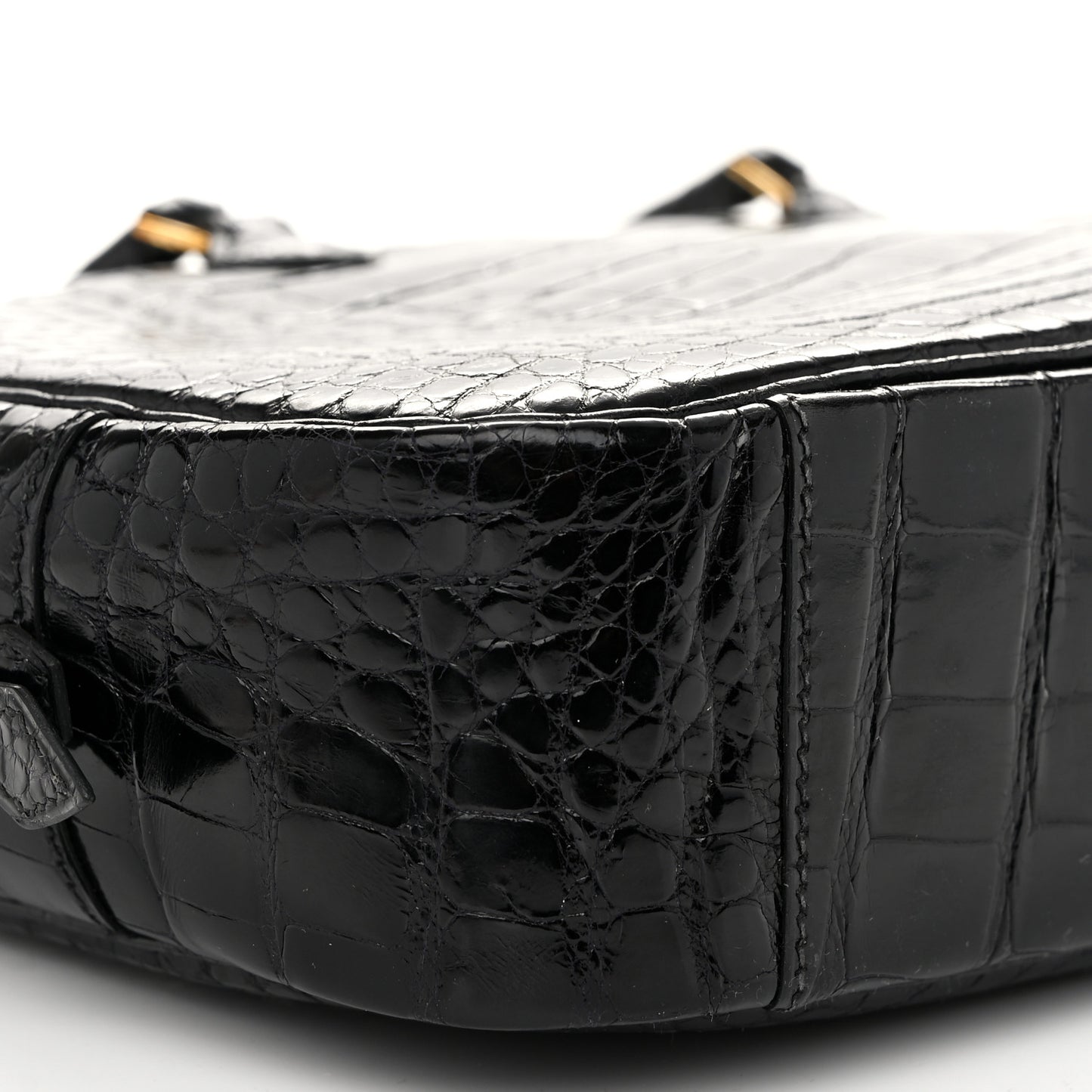 Shiny Alligator Plume Elan 28 Black