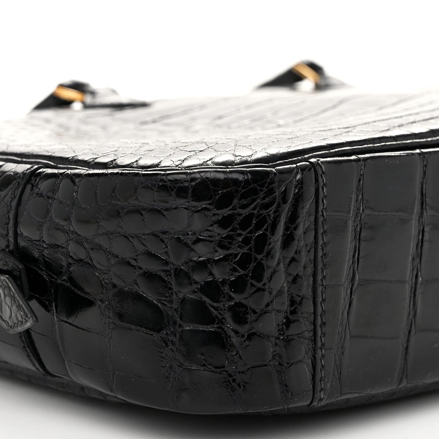 Hermes Shiny Alligator Plume Elan 28 Black 8 of 9