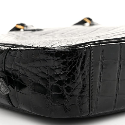 Hermes Shiny Alligator Plume Elan 28 Black 8 of 9
