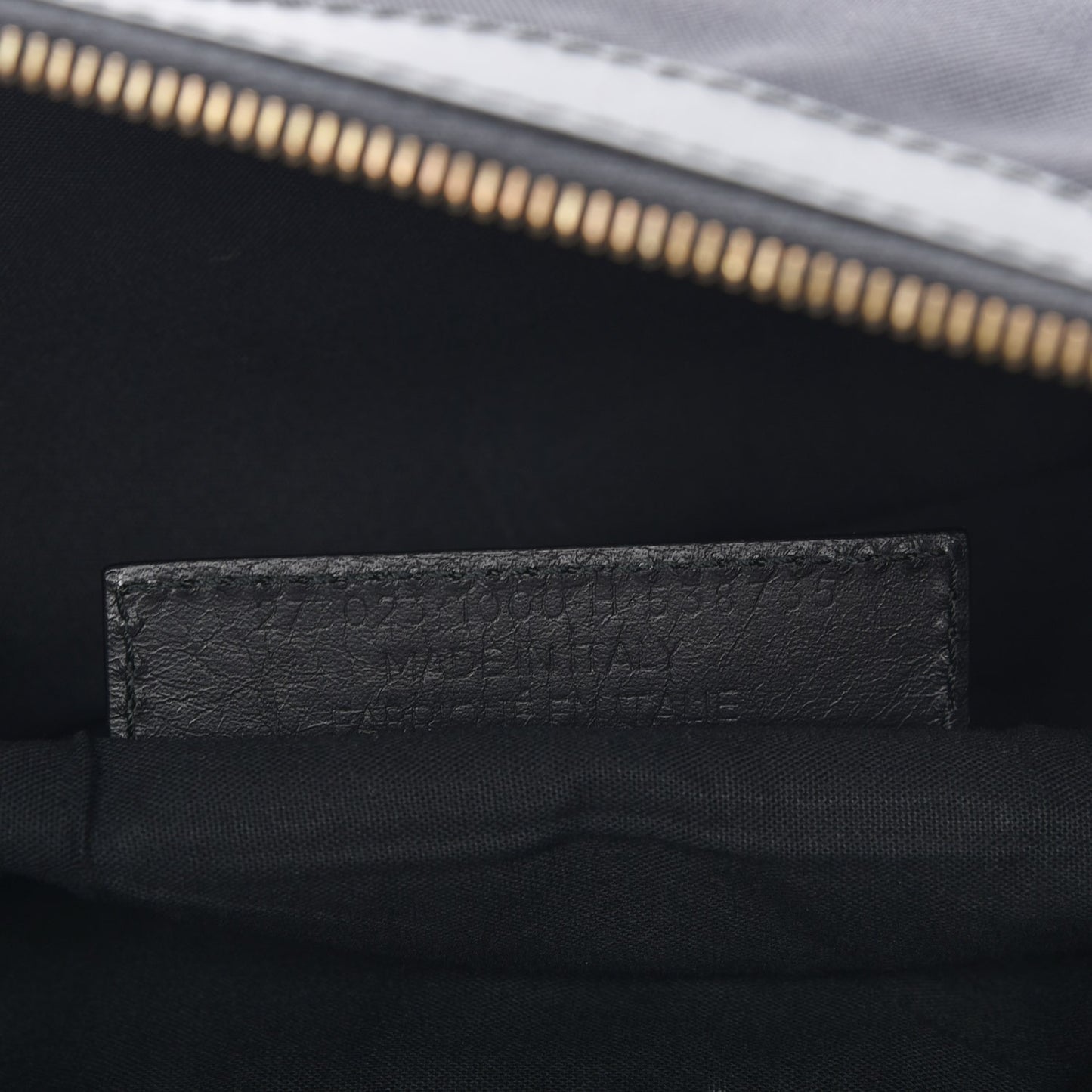 Nylon Calfskin Classic Hardware Clip Clutch Black