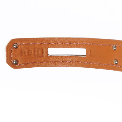 Hermes Epsom Kelly Single Tour Bracelet White L 3 of 5