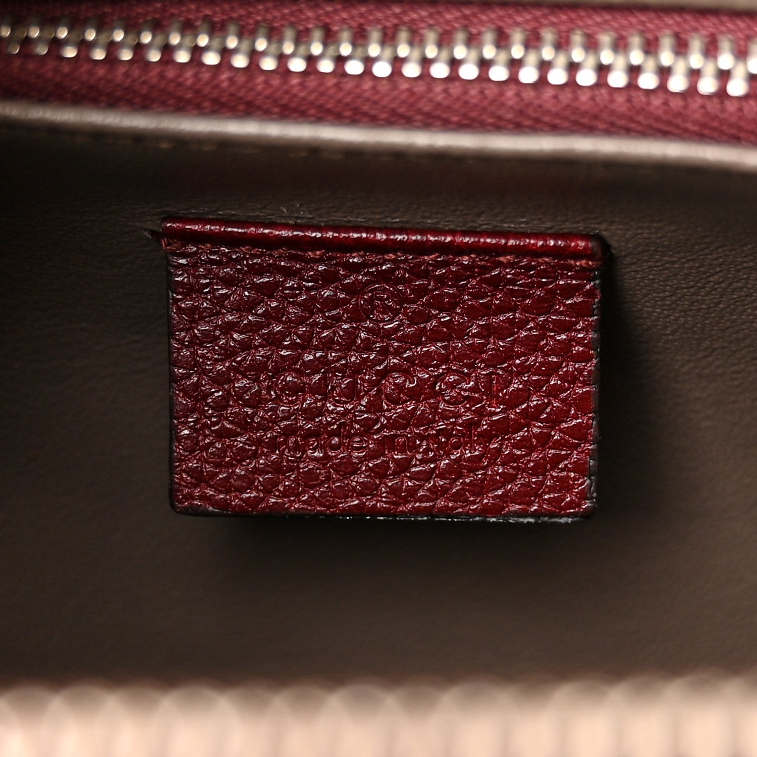 Gucci Grainy Calfskin Medium Zumi Top Handle Bag Vintage Bordeaux 7 of 11