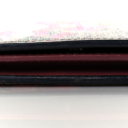 Gucci GG Supreme Monogram Blooms Card Case Beige Multicolor Dry Rose 12 of 12